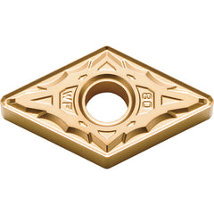DNMX 441 WF CA515, 1/64″ Corner Radius, 1/4″ Thick, 1/2″ Inscribed Circle, TiCnulll2O3/TiN, Diamond, Turning Indexable Insert - Exact Tool & Supply