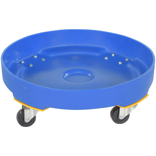 Drum Dolly Hd Poly Blue 55 Gallon - Exact Tool & Supply