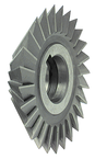 4 x 3/4 x 1-1/4 - HSS - 60 Degree - Double Angle Milling Cutter - 20T - TiCN Coated - Exact Tool & Supply