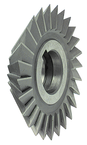 4 x 1/2 x 1-1/4 - HSS - 90 Degree - Double Angle Milling Cutter - 20T - TiAlN Coated - Exact Tool & Supply