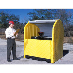 Hard Top Drum Storage-4 Drum With Drain - Exact Tool & Supply