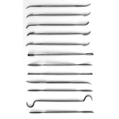Riffler Die Sinkers File Set, 12 Piece, 0 Cut, 6 in - Exact Tool & Supply