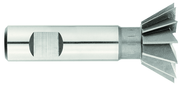 1-3/8 x 9/16 x 1/2 Shank - HSS - 60 Degree - Single Angle Shank Type Dovetail Cutter - 12T - TiCN Coated - Exact Tool & Supply