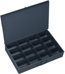 18 x 12 x 3'' - 16 Compartment Steel Boxes - Exact Tool & Supply