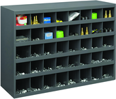 23-7/8 x 12 x 33-3/4'' (40 Compartments) - Steel Compartment Bin Cabinet - Exact Tool & Supply