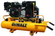 8 Gal. Single Stage Air Compressor, Twin Tank Wheel Barrow - Exact Tool & Supply