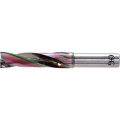 1.5 mm Dia. × 3 mm Shank × 6 mm Flute Length × 45 mm OAL, 2xD, EgiAs, 2 Flute, No, Solid Carbide Drill - Exact Tool & Supply
