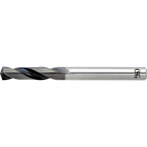 2.7 mm Dia. × 3 mm Shank × 17 mm Flute Length × 66 mm OAL, 3xD, WXL, 2 Flute, Coolant Thru, Solid Carbide Drill - Exact Tool & Supply