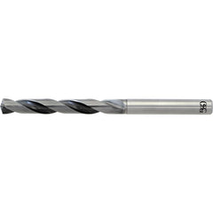 16.5 mm Dia. × 18 mm Shank × 116 mm Flute Length × 184 mm OAL, 5xD, WXL, 2 Flute, Coolant Thru, Solid Carbide Drill - Exact Tool & Supply