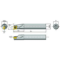 E16-SDXXR2-D20 Indexable Coolant Thru Boring Bar - Exact Tool & Supply