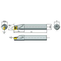 E16-SDXXR2-D20 Indexable Coolant Thru Boring Bar - Exact Tool & Supply