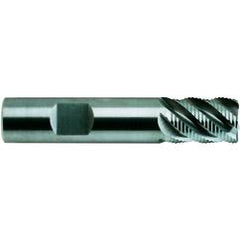 1/2 X 1/2 X 5/8 X 2-1/2 5Fl Stub SE Rougher.CarbiDE TiAlN-Futura Coated End Mill - Exact Tool & Supply