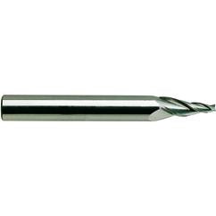 3/16-1/2-1-1/4-4 7 Deg 3Fl Reg Tapered Carb TiAlN-Extreme Coated - Exact Tool & Supply