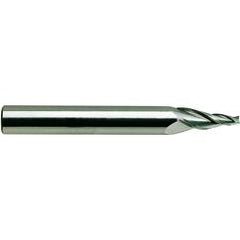 3/16-1/2-1-1/4-4 7 Deg 3Fl Reg Tapered Carb TiAlN-Extreme Coated - Exact Tool & Supply