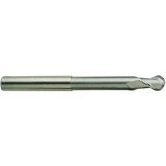 1/4 X 1/4 X 4 N.240 2Fl H-37 Ball Extended Neck Alu-Power TiCN-Coated EM - - Exact Tool & Supply