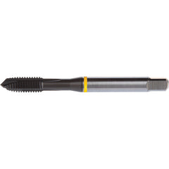 M18x2.5 3 Flute 6H HSS-E PM DIN ANSI Machine Tap - Yellow Shark for Low Alloy Steels - Plug Style E-code # E625M18 - Exact Tool & Supply