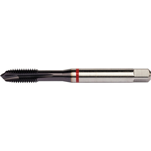 M18x2.5 4 Flute 6H HSS-E PM DIN ANSI Machine Tap - Red Shark for Alloy Steels - Plug Style E-code # E627M18 - Exact Tool & Supply