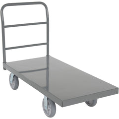 Steel Platform Truck W/ 8 × 2 TPR (Gray) - Exact Tool & Supply