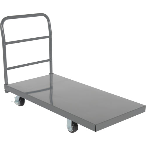 Steel Platform Truck W/ 4 × 2 Mold On Rubber - Exact Tool & Supply