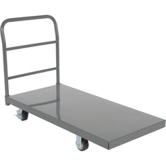 Steel Platform Truck W/ 4 × 2 Mold On Rubber - Exact Tool & Supply