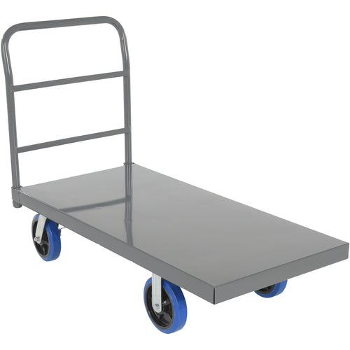 Steel Platform Truck W/ 8 × 2 Elastic Rubber - Exact Tool & Supply