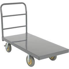Steel Platform Truck W/ 8 × 2 Flat-Free (Gray) - Exact Tool & Supply