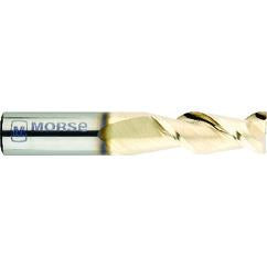 1/2" Dia. - 1-1/4" LOC - 3" OAL - .007 - .010 Radius 2 FL Carbide S/E HP End Mill-Bright - Exact Tool & Supply