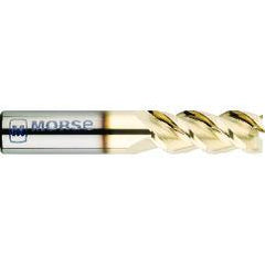 1" Dia. - 4" OAL - Ball Nose-Solid Carbide - ZrN-Ball Nose End Mill-2 FL - Exact Tool & Supply