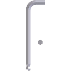 10.0 mm Long Arm-7 1/2″ Arm Length - Ball End Hex Key - Exact Tool & Supply