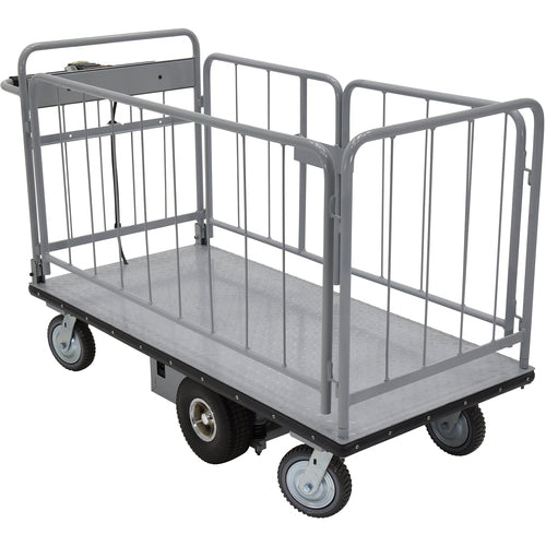 Electric Matl Hndl With Sides Cart 28 × 60 - Exact Tool & Supply