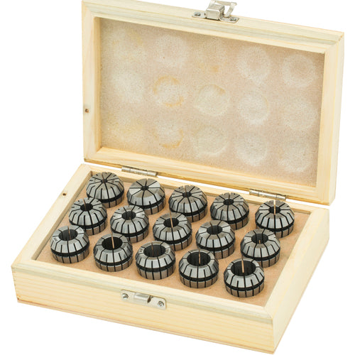 ER25 15 PCE .1875-.6250 COLLET SET - Exact Tool & Supply