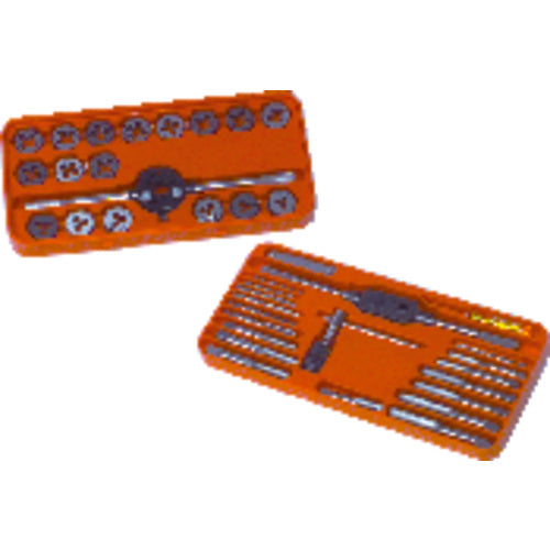 39 Pc. Tap and Round Die Set - Exact Tool & Supply
