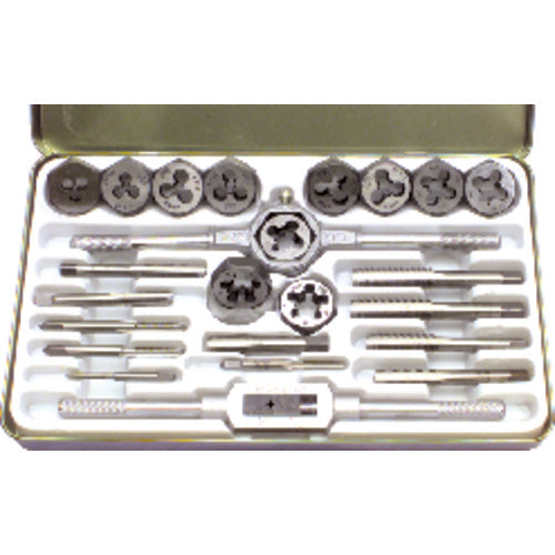 24 Pc. Tap and Hex Die Set - Exact Tool & Supply