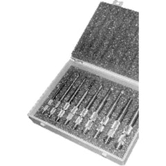 9 Pc. #0 thru 1/2″áHSS Tap Extension Set - Exact Tool & Supply