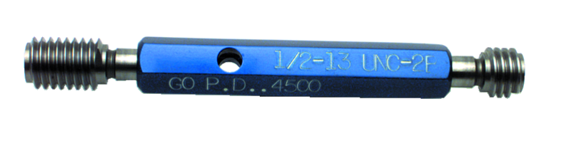 3/8-16 NC - Class 2B - Double End Thread Plug Gage with Handle - Exact Tool & Supply