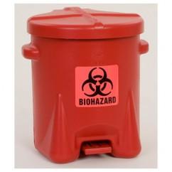 6 GAL POLY BIOHAZ SAFETY WASTE CAN - Exact Tool & Supply