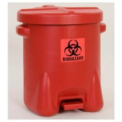 14 GAL POLY BIOHAZ SAFETY WASTE CAN - Exact Tool & Supply