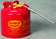 #U251S; 5 Gallon Capacity - Type II Safety Can - Exact Tool & Supply