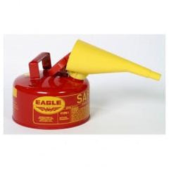 1 GAL TYPE I SAFETY CAN W/FUNNEL - Exact Tool & Supply