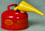 2 GAL TYPE I SAFETY CAN W/FUNNEL - Exact Tool & Supply