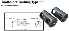 Toolholder Bushing Type ÒFÓ (For Emco Maier Machines) - Part #: CNC86 E86-80F 12mm - Exact Tool & Supply