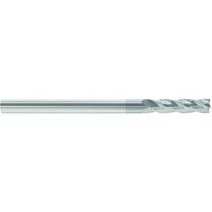 1/2 Dia. x 6 Overall Length 4-Flute Square End Solid Carbide SE End Mill-Round Shank-Center Cut-Uncoated - Exact Tool & Supply