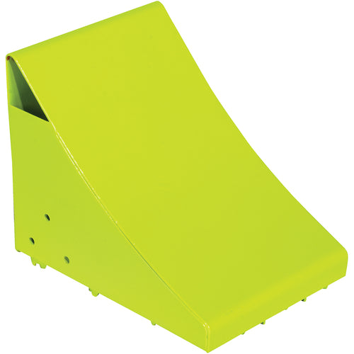 Steel Wheel Chock 11 Fluorescent Yl - Exact Tool & Supply