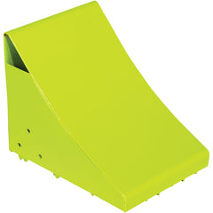 Steel Wheel Chock 11 Fluorescent Yl - Exact Tool & Supply