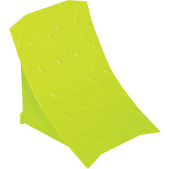 Steel Wheel Chock 9.5 Fluorescent Yl - Exact Tool & Supply