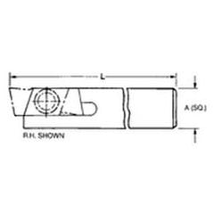 THE738R - 3/8 x 3/8" SH - Mini Groove Toolholder - Exact Tool & Supply