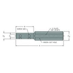 BBS-187/1000 - 3/16" Sleeve - 1" Shank - Steel Boring Bar Sleeve - Exact Tool & Supply