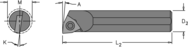 .300" Min -.250" SH - 6" OAL - Carbide Shank Boring Bar - Exact Tool & Supply