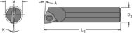 .563" Min - .500" SH - 6" OAL - Carbide Shank Boring Bar - Exact Tool & Supply