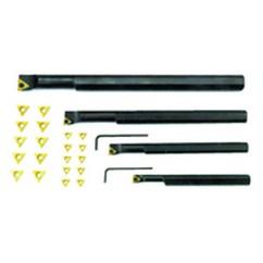 4 Pc. RH Boring Bar Set with 20 Inserts - Exact Tool & Supply